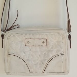 Nicole Miller Cream Crossbody Bag